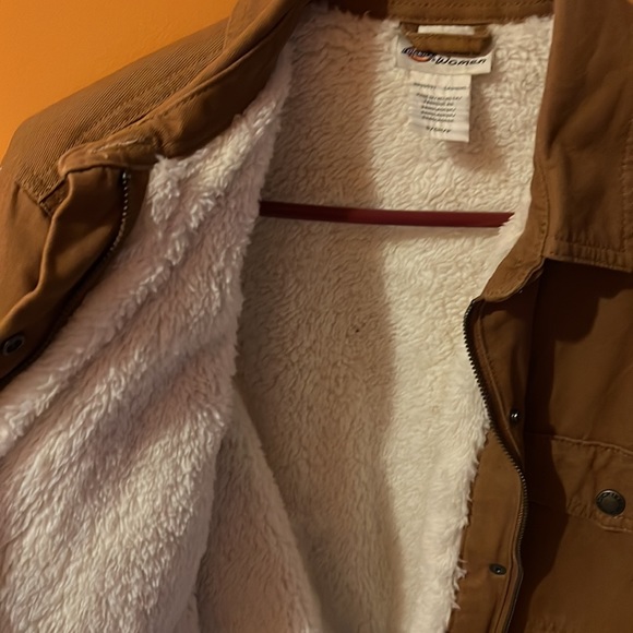Ladies Dickies fleece lined canvas jacket - Picture 2 of 4